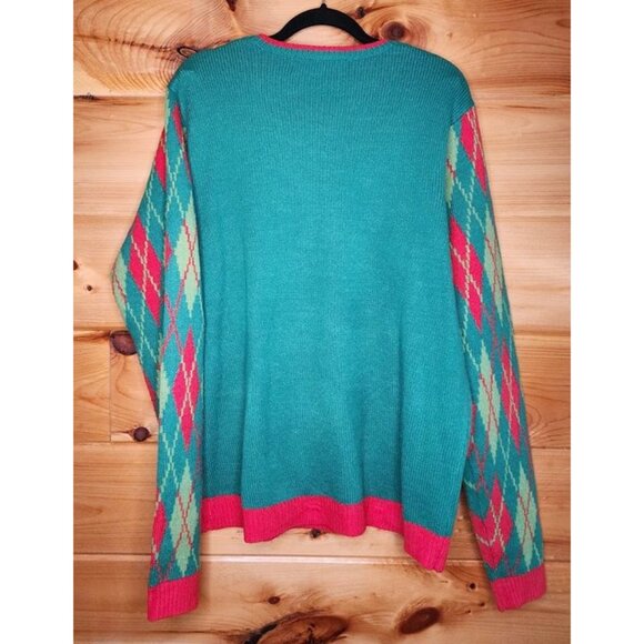 Jolly Sweaters Ugly Large Christmas Sweater Disco Dancing Dinosaur - Picture 2 of 10